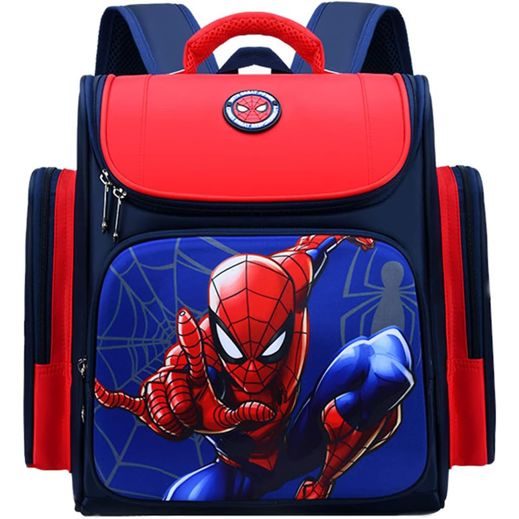 FANCYKU School Backpack for Boy Kids Spider Man Waterpoof Large Capacity School Bag, Travel, Camping, Burden-relief Backpack for Kids Gift (6-12 Years Old), Red FANCYKU School Backpack for Boy Kids Spider Man Waterpoof Large Capacity School Bag, Travel, Camping, Burden-relief Backpack for Kids Gift (6-12 Years Old), Red